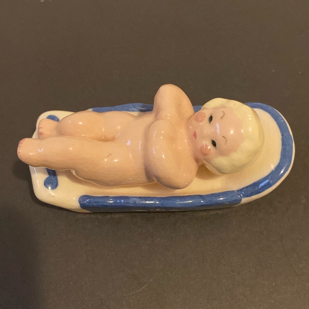 Vintage baby Moses figurine